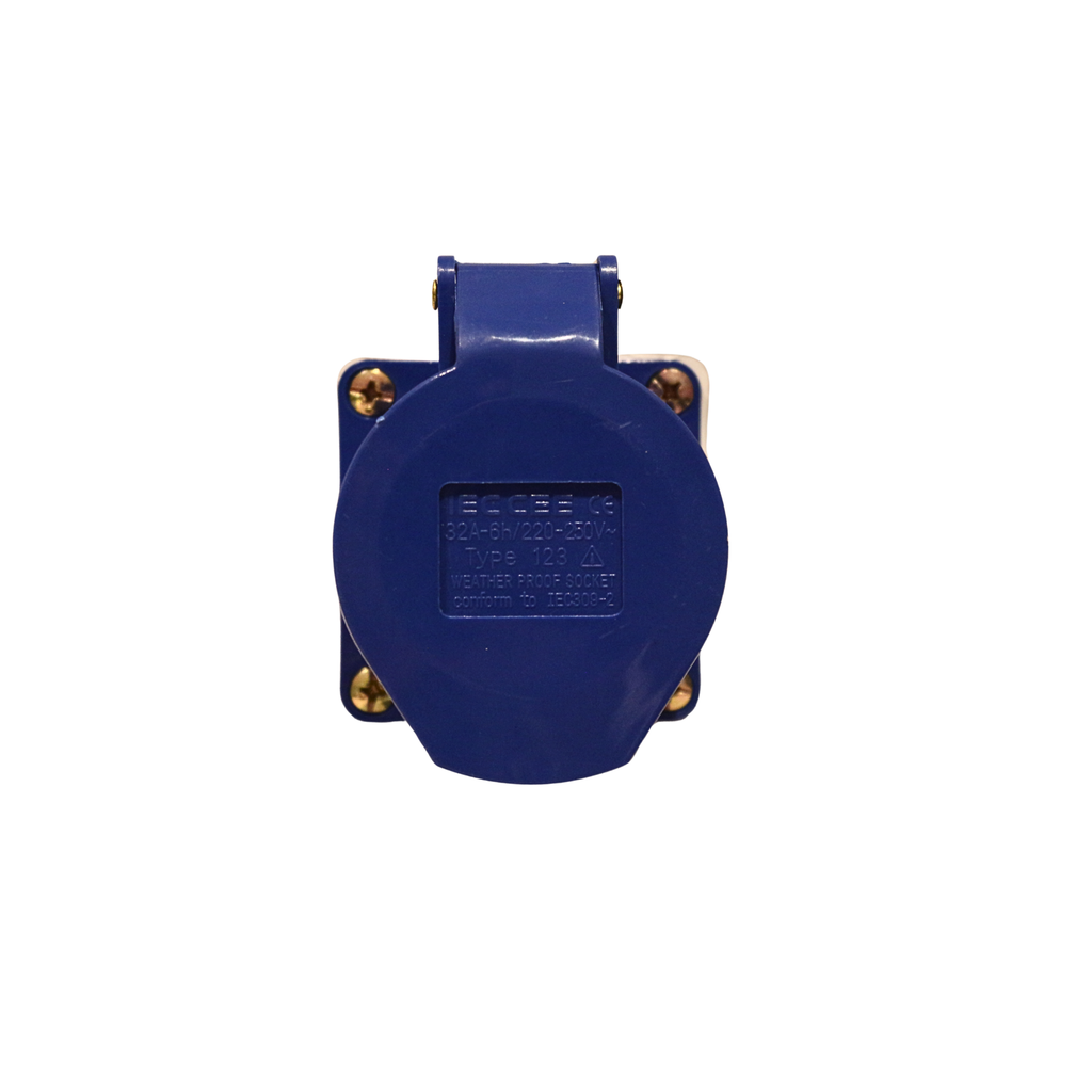 IEC CEE    WEATHER PROOF SOCKET  32A6h/220-250V