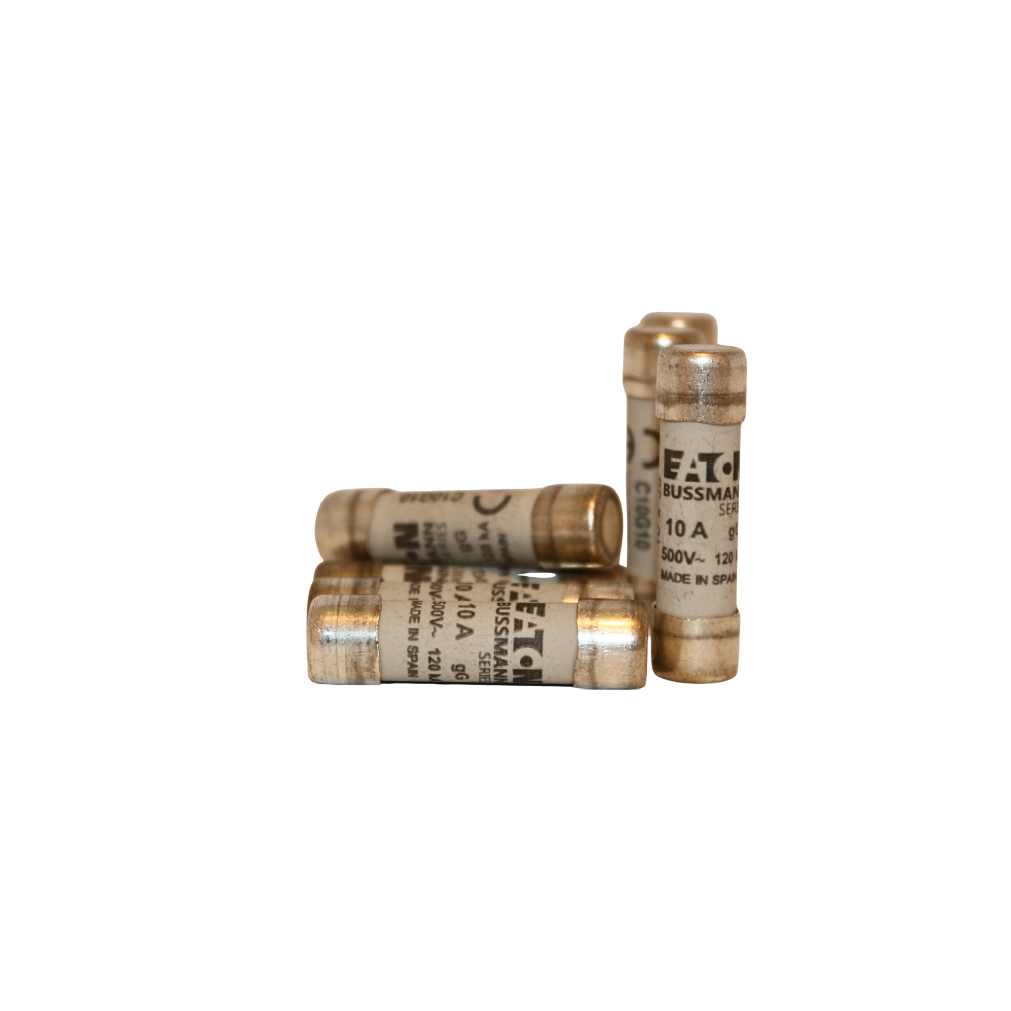 EATON - C10G10 CARTRIDGE FUSES - IEC/EN 60269- Size: 10×38 -  10 A -10 UNITS