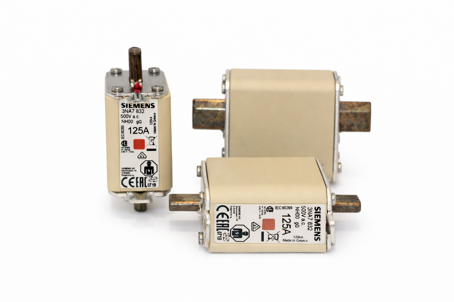 SIEMENS-3NA7 832-500V a.c.- 125A-IEC 60269